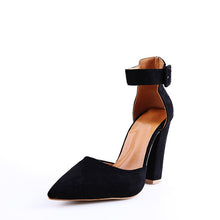 Load image into Gallery viewer, Woman Wedding Shoes Brand Strap Heels Classic Heeled Sandals 10.5CM Ladies Red Pointed Shoes Platform Pumps