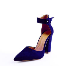 Load image into Gallery viewer, Woman Wedding Shoes Brand Strap Heels Classic Heeled Sandals 10.5CM Ladies Red Pointed Shoes Platform Pumps