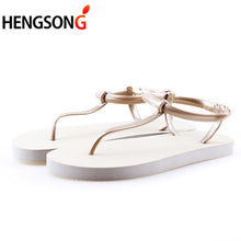 Load image into Gallery viewer, 2018 Summer Women Sandals Candy Color Jelly Shoes Female Beach Sandalias Femininas Casual Thong Flats Shoes For Women Flip Flops