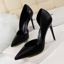 Load image into Gallery viewer, Women Pumps Fashion High Heels Shoes Black Pink Yellow Shoes Women bridal Wedding Shoes Ladies