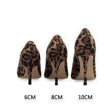 Load image into Gallery viewer, Autumn Sexy Leopard Women Shoes High Heels 6-10CM Elegant Office Pumps Shoes Women Animal Print Pointed Toe Luxury Singles Shoes