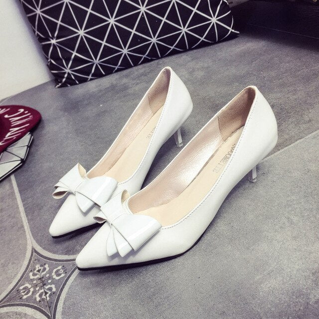 Women High Heel Shoes Basic Model Pumps Lady Sexy Pointed Toe Wedding Shoes Pink Pumps Handmade  party shoes