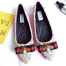 Load image into Gallery viewer, Plus Size Women Shoes Fashion Rhinestone Flat Shoe Lightweight Breathable Ladies Lazy Loafers Casual Canvas Female Footwear 2018