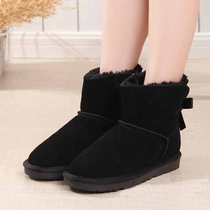 High Quality Snow Boots Women Fashion Genuine Leather Australia Women's High Boot Winter Women Snow Shoes botas mujer SIZE 3-12