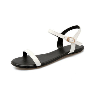 NEMAONE black white red Women Sandals  New Summer ankle strap Sandals Flip Flops size 33-40 Shoes Flat Sandal