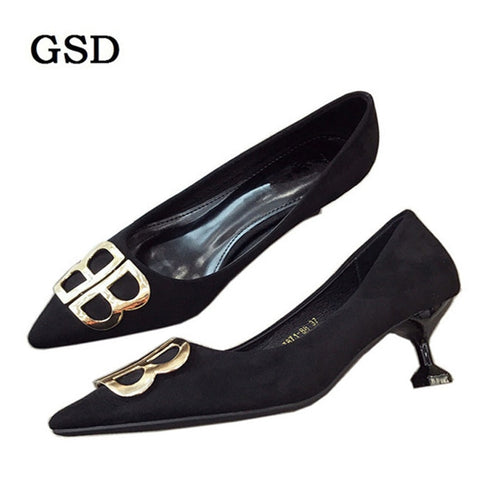 New Fashion High Heels Women Pumps Thin Heel Classic Brand Design Pointed Toe High Heels Women Shoes Sexy Dress Shoes Woman