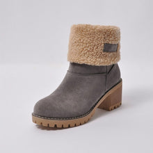 Load image into Gallery viewer, Winter Plush Warm Women Boots Women Square Heel Ankle Snow Boots Ladies Platform Artificial Fur Female Casual Shoes SE619