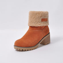 Load image into Gallery viewer, Winter Plush Warm Women Boots Women Square Heel Ankle Snow Boots Ladies Platform Artificial Fur Female Casual Shoes SE619