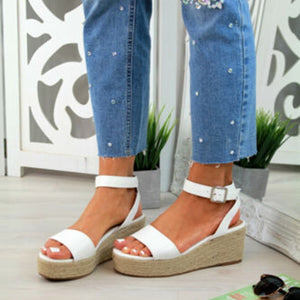 NAUSK Sommer Platform Sandals 2019 Fashion Women Sandal Wedges Shoes Leopard Casual Woman Peep Toe Platform Sandals